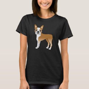T-shirt Illustration de chien de dessin animé mignon Bosto