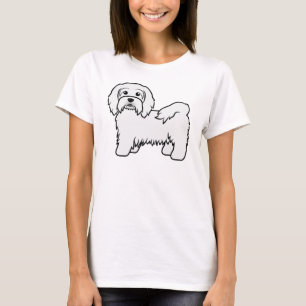 T-shirt Illustration de chien de dessin animé mignon Havan