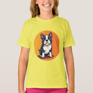 T-shirt Illustration de chien de dessin mignon
