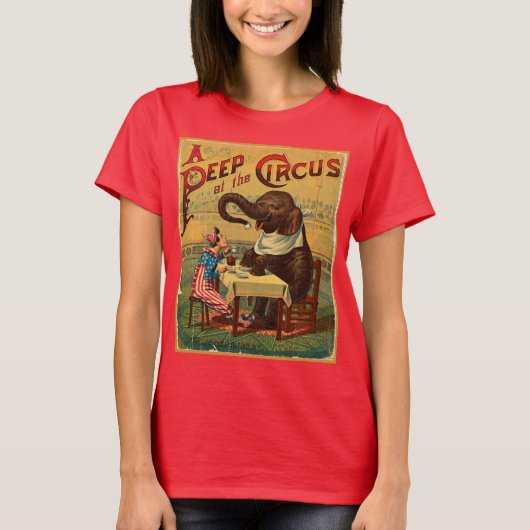 T-shirt Illustration de cirque vintage Art Antique (Devant)