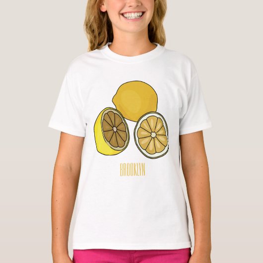 T-shirt Illustration de citron (Devant)