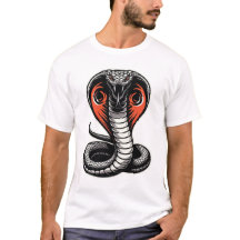 Illustration de cobra féroce, design audacieux et