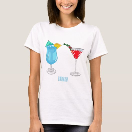 T-shirt Illustration de cocktail (Devant)