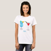 T-shirt Illustration de cocktail (Devant entier)