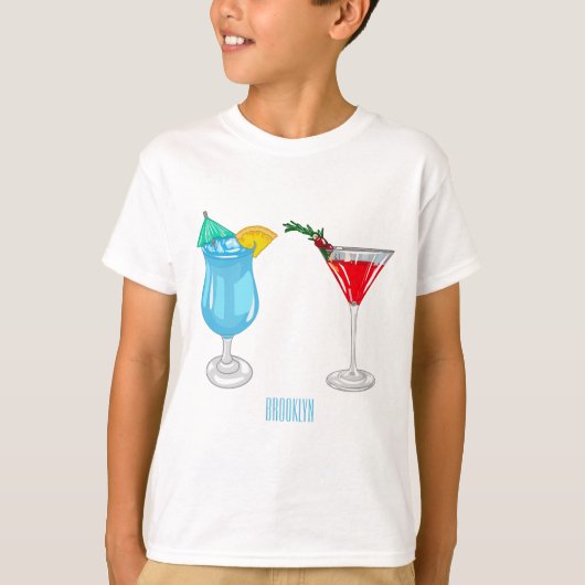 T-shirt Illustration de cocktail (Devant)