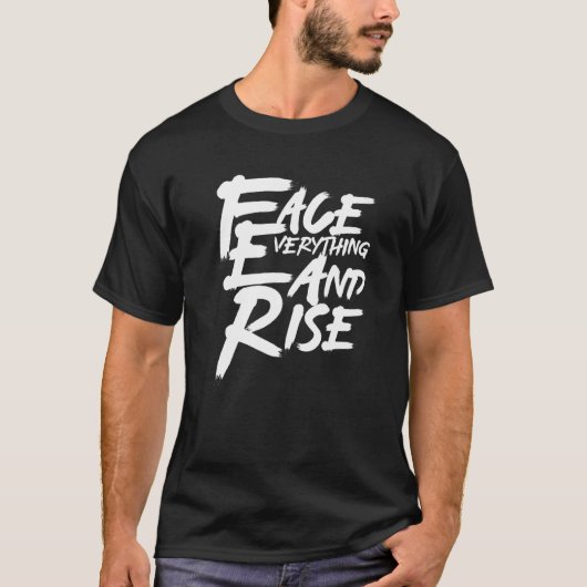 T-shirt Illustration de conception graphique Face Everythi (Devant)