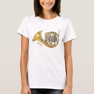 T-shirt Illustration de corne française