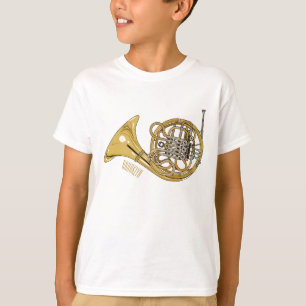 T-shirt Illustration de corne française