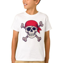 Illustration de crâne de pirate et d'os croisés Ar