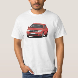 T-shirt Illustration de Dacia Sandero - rouge