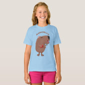 T-shirt Illustration de dessin animé de capybara ukulele (Devant entier)