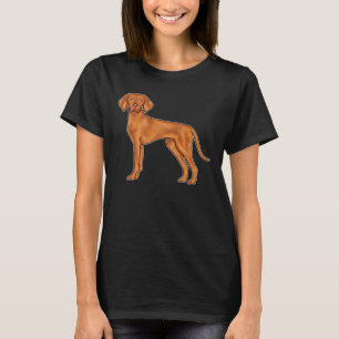 T-shirt Illustration de dessin animé de chien Hungarian Vi