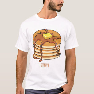 T-shirt Illustration de dessin animé de Pancake