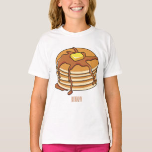 T-shirt Illustration de dessin animé de Pancake