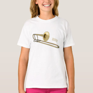 T-shirt Illustration de dessin animé de Trombone
