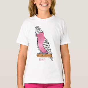 T-shirt illustration de dessin animé d'oiseau Galah