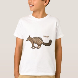 T-shirt Illustration de dessin animé joyeux numbat