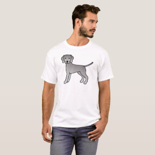 T-shirt Illustration de dessin animé mignon de chien Weima