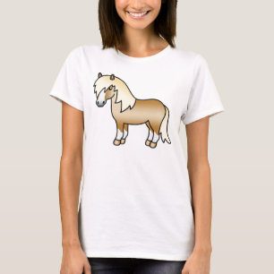 T-shirt Illustration de dessin animé mignon de poney Shetl