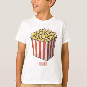 T-shirt Illustration de dessin animé Popcorn