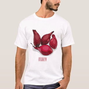 T-shirt Illustration de dessin animé Shallot