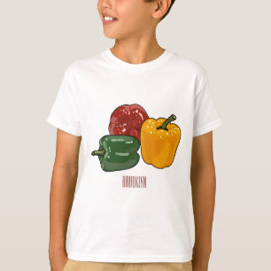 T-shirt Illustration de dessin de Capsicum