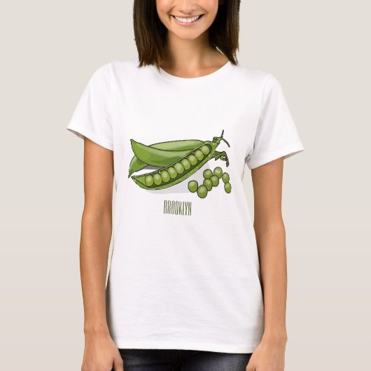T-shirt Illustration de dessin de pois (Devant)