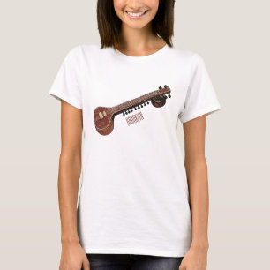 T-shirt Illustration de dessin de Sitar