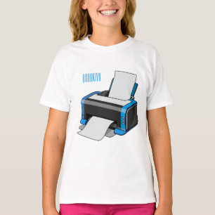T-shirt Illustration de dessin d'imprimante