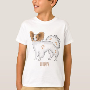 T-shirt Illustration de dessin pour chien de Papillon