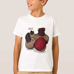 T-shirt Illustration de dessin sur la betterave