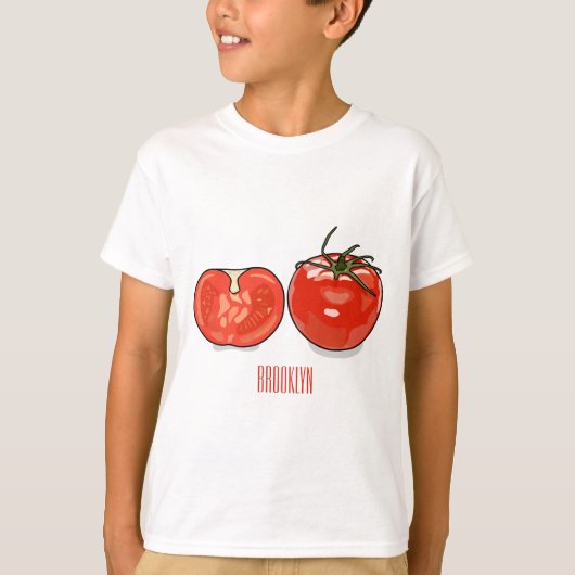 T-shirt Illustration de dessin sur la tomate (Devant)