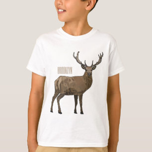 T-shirt Illustration de dessin sur le cerf