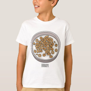 T-shirt Illustration de dessin sur les céréales