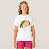 T-shirt Illustration de dessin sur Taco (Devant entier)
