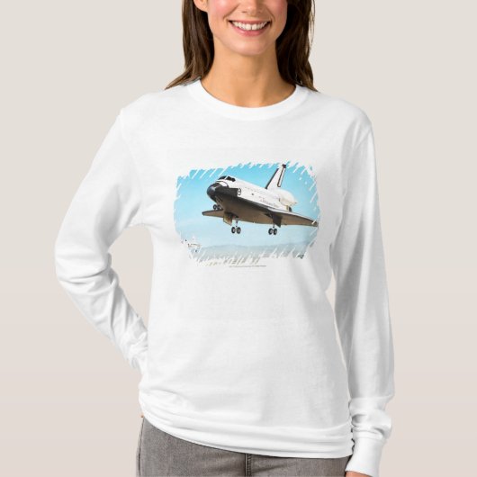 T-shirt Illustration de Digitals de navette spatiale (Devant)