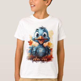 T-shirt Illustration de dinde de dessin animé