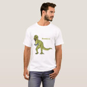 T-shirt Illustration de dinosaure T rex drôle (Devant entier)