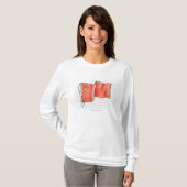 T-shirt Illustration de drapeau soviétique (Devant entier)