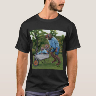 T-shirt Illustration de Fantaisie d'Automne d'Homme de Poi
