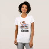 T-shirt Illustration de femme multitâche (Devant entier)