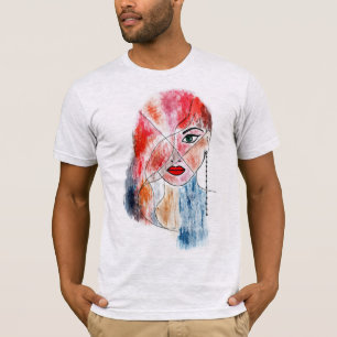 T-shirt Illustration de fille urbaine moderne - Graphique 