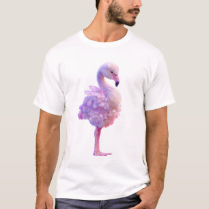 T-shirt Illustration de flamant stylisé vibrant pour homme