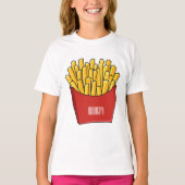 T-shirt Illustration de frites (Devant)