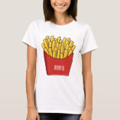 T-shirt Illustration de frites (Devant)