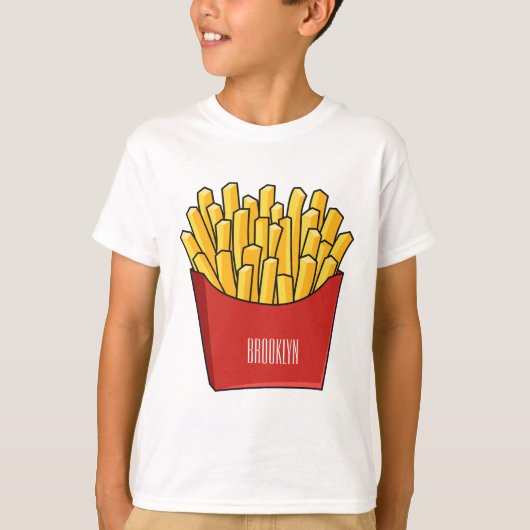 T-shirt Illustration de frites (Devant)