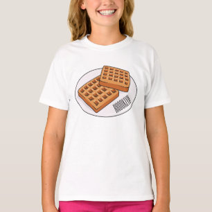 T-shirt Illustration de gaufre