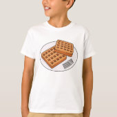 T-shirt Illustration de gaufre (Devant)