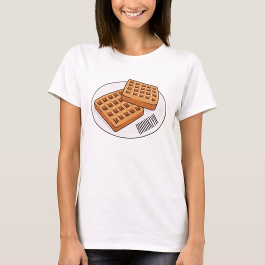 T-shirt Illustration de gaufre (Devant)