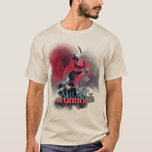 T-shirt Illustration de guerrier samouraï